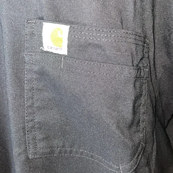 Carhartt Women's Modern Fit Tuck-In Top/Slim Leg Pant size SM/MD black scrub set - Picture 6 of 17